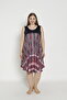 Women's Large Size Lycra Zero Sleeve Short Dress 7209 - 2