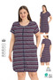 Women's Large Size Cotton Modal Fabric Zippered Summer Dress 5939