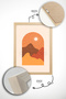 3 Piece Real Raw Wood Framed Painting Set - Model 11 - 3