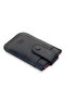 Men's Indigo 7 Card Holder 100% Genuine Crazy Leather Pull Thin Upright Credit Card Holder Wallet Luxury - 4