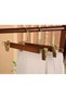 Wooden Hanger with Pegs for Pants, Skirts, Clothes Hanger Walnut Color Luxury Pants Hanger 6 Pieces - 2
