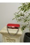 Women's Satin Red Evening Dress Clutch Portfolio Chain Strap Hand Wedding Engagement Night Shoulder Bag - 7