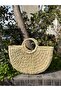 Beige Straw Bag 22X39 Cnt1012 - 2