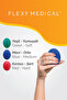 3 Hardness Silicone Exercise Ball - Hand Wrist & Finger Strengthening, Stress Physical Therapy - 3