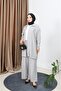 Zippered Linen Blend Suit - 6