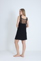 Women's Viscose Fabric Lace Strap Detailed Nightgown 10600 - 8