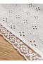 Handmade, Embroidered Cotton Fabric - Lace Detail - Lace-Up Bandana - Vintage Triangle Style - 5