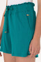 Women's Dark Green Knitted Shorts 50285884 -Vr101 - 5