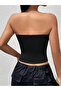 Kadın Basic Beyaz Crop top- Dikişsiz Fit - 2