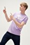 Men's Purple Crew Neck T-Shirt - 5