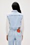 Joanne Ocean Blue Women's Denim Vest - 7