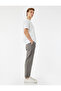 Viscose Pocket Detailed Rayon Tapered Waist Lace-Up Trousers - 2