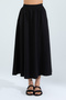 Women's A-Line High Waist Pocketed Flowy Flared Skirt - Textured Linen - 5
