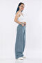 Children's 100% Cotton Wide Leg Loose Fitting Oversize Jeans - 5