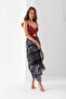 Aquarium Dolphin Pattern Chiffon Pareo, Digital Printing, Quick Dry Pareo, 200X100Cm, Beach Clothing, Pareo - 5