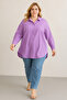 Women's Plus Size Comfortable Shirt - Lilac - 2