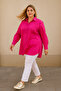 Women's Plus Size Comfortable Shirt - Fuchsia - 3