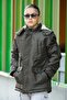 Oxford Removable Hooded Boy's Coat with Fleece Inside - 2