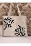 Beach & Daily Use Punch Zippered Linen Bag 1 Piece 42X34Cm Hanger 26cm - 2