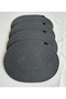 Jute Placemat, Table Decor Supla Oval Anthracite 30X40 Set of 4