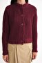 6936 Women's Thessaloniki Buttoned Regular Fit Knitwear Cardigan Claret Red - 5