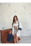 Women's Linen Sleeves Garbi Detailed Embroidered Cardigan New Season - 4