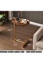 Oval c Side Table, C Shaped Side Table, Small Side Table, Couch Tables That Slide Under, - 2