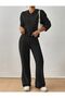 Women's Woolen Wide Leg Oversize Fit Pajama Set