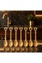 Wooden Spice Spoon Set of 6 with Heart Handle – Natural Wood, Elegant Presentation Spoons - 3