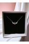 Winged Stone Heart Necklace in Box with Special Bag - Romantic Gift for Lover, Friend, Woman - 4