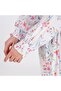 Rayon White Floral Maxi Dress – High Neck with Elastic Cuff, Available in 3 Colors. - 2