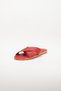 Women's Red Daily Cross Strap Soft Slippers Summer Comfortable Stylish Lightweight Beach Sea Pool Slippers - 5