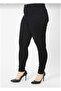 Black High Waist Lycra Plus Size Jean Trousers - 4