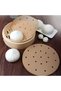 50Pcs Disposable Square Greaseproof Paper Perforated Baking Paper Set for Office Home Office Kitchen - 3
