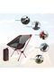 Camping Chair Ultra Lightweight Folding Chair Portable for Beach Travel Hiking Picnic (Red) - 4