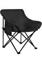 Folding Moon Chair, Portable Lightweight Camping Chair with Side Pocket, Foldable Backpacking Chair