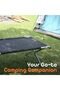Folding Camping Bed - Lightweight Portable Steel Frame with Oxford Fabric - 4