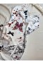 Basic Patterned Cross Back Satin Mini Dress Nightgown - 5