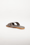 Women's Silver Daily Cross Strap Soft Slippers Summer Comfortable Stylish Lightweight Beach Sea Pool Outing Slippers - 6