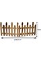 FFD Wooden Garden Fence – Interlocking Picket Panels for Landscaping, Animal Barrier & Garden 50cm - 2
