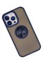 iPhone 15 Pro Case Montreal Ring Silicone Cover - Navy Blue Gnzrz - 2