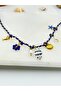 Blue Fish Hand Made Murano Art Sea Concept Rope Necklace