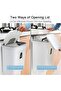 Hanging Trash Can with Lid Wall-Mounted 2.4 Gallon Kitchen Garbage Bin for Counter Top - 6