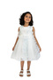 Apple Blossom White with Blue dress
