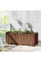 OneDcor Wooden Flower Pot Garden Decoration Flower Pot Planting Box Wooden Planter Box Garden Pot - 3