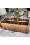 OneDcor Wooden Flower Pot Garden Decoration Flower Pot Planting Box Wooden Planter Box Garden Pot - 7