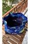 Van Gogh Pattern Navy Blue Bucket Bag - 2