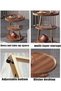 End Table, Round Living Room Sofa Side Table, Metal Bedside Desk Stand, Movable Nightstand, Modern C - 6