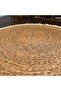 FFD Round Jute Carpet | Handwoven Braided Natural Jute Area Rug - Rustic Vintage Beige 100x100cm - 8