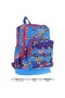 Kids Four Compartment Boys' Blue Red Primary School Bag with Silicone Accessories - 4